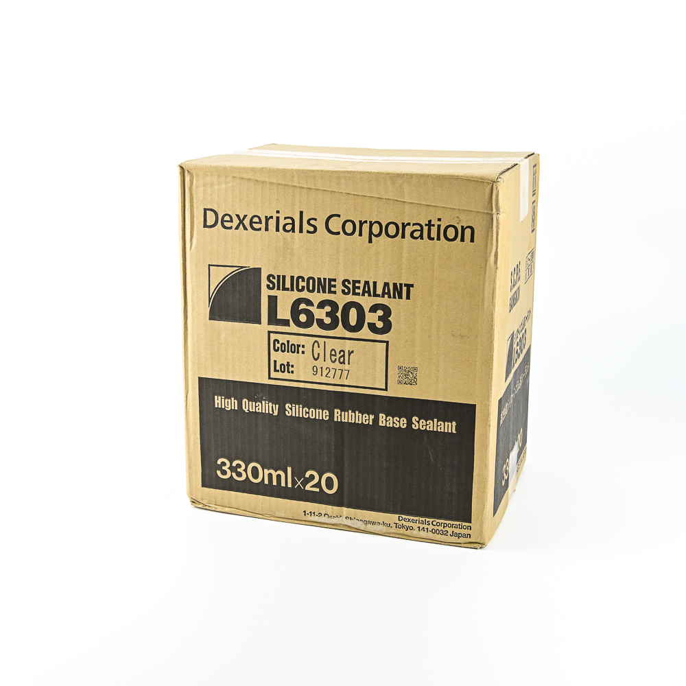 DEXERIALS-กาวซิลิโคน-สีใส-มีกลิ่น-L6303-330ml-ราคาต่อหลอด-1-กล่องมี-20-หลอด
